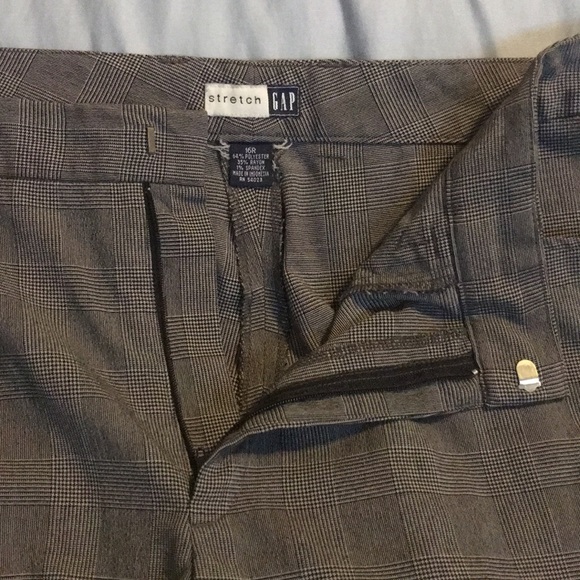 GAP black and white plaid trouser pants - Picture 3 of 5